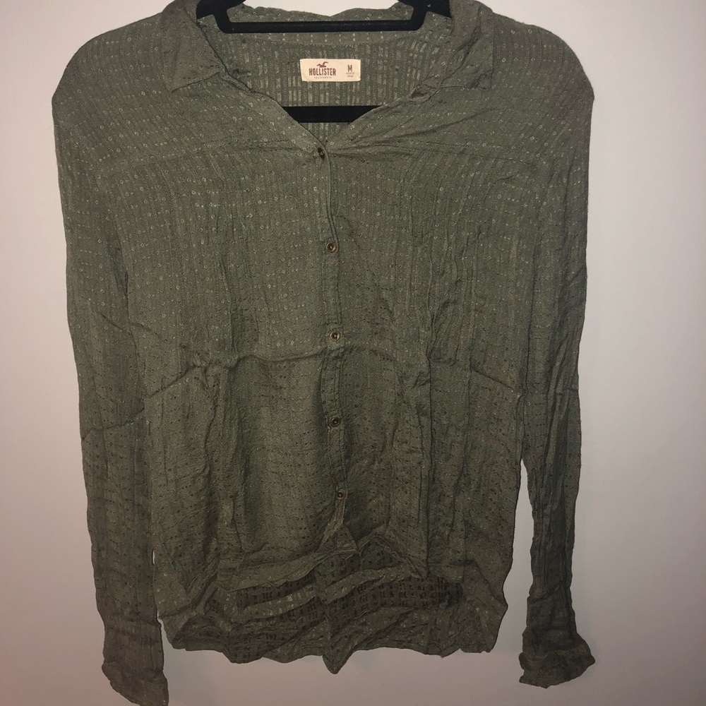 Olive Green Hollister Shirt